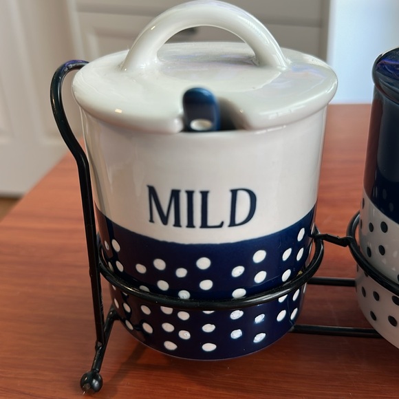 🧡 Ceramic Salsa Container Set 🧡 - Picture 2 of 6